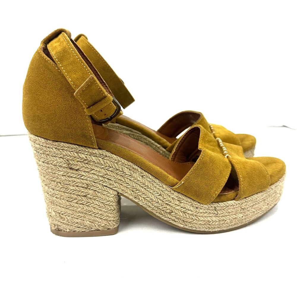 Mi.iM Women's Shoe Size 10 Brown Lynn Espadrille Chunky Platform Sandals